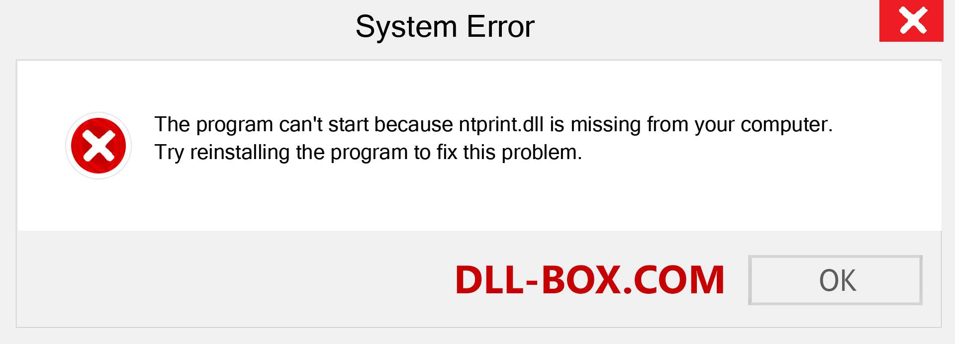  ntprint.dll file is missing?. Download for Windows 7, 8, 10 - Fix  ntprint dll Missing Error on Windows, photos, images